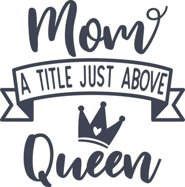 A TITLE JUST ABOVE QUEEN