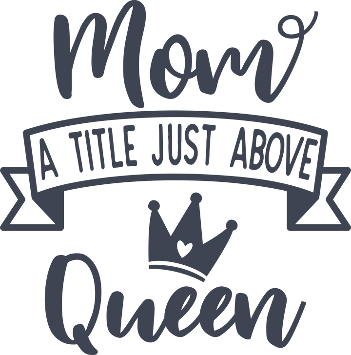 A TITLE JUST ABOVE QUEEN